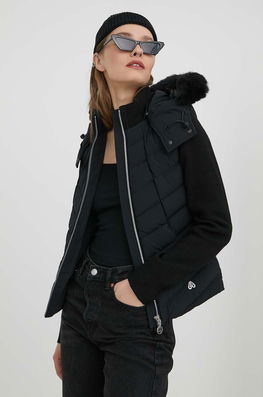 MOOSE KNUCKLES geaca femei, culoarea negru, de tranzitie Dama