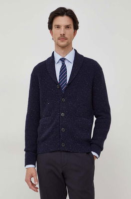 United Colors of Benetton cardigan din lana culoarea albastru marin bleumarin Barbati