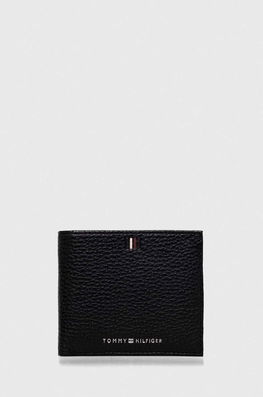 Tommy Hilfiger portofel de piele barbati, culoarea negru