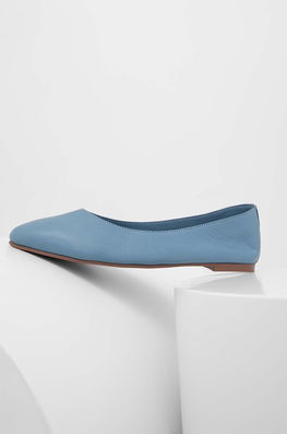 Answear Lab balerini de piele albastru Dama