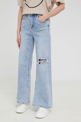 Answear Lab jeansi femei , high waist albastru Dama