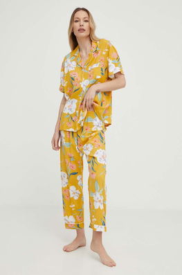 Answear Lab pijama femei, culoarea galben Dama