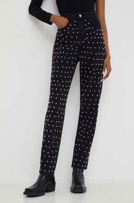 Answear Lab jeansi femei high waist negru Dama