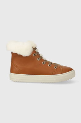 Pom D'api cizme de iarna pentru copii SWAG ZIP FUR culoarea maro Dama