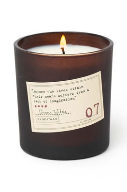 Paddywax lumanare parfumata de soia Library Oscar Wilde 170 g verde