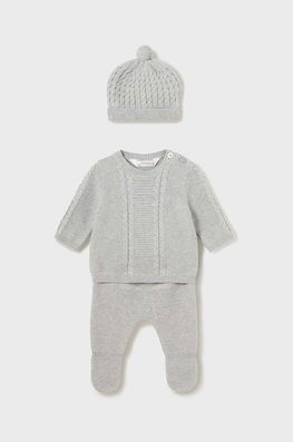 Mayoral Newborn compleu bebe Gift box culoarea gri , Compleuri Barbati
