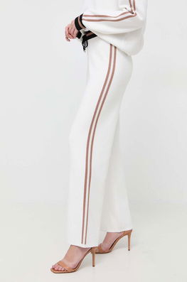 Liu Jo pantaloni femei, culoarea bej, evazati, high waist Dama