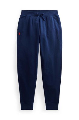 Polo Ralph Lauren pantaloni de trening pentru copii culoarea albastru marin, neted bleumarin Dama