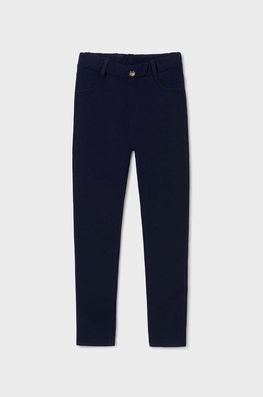 Mayoral pantaloni copii culoarea albastru marin, melanj , Leggings bleumarin Dama