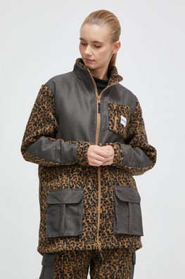 Eivy hanorac Field Sherpa culoarea maro, modelator Dama