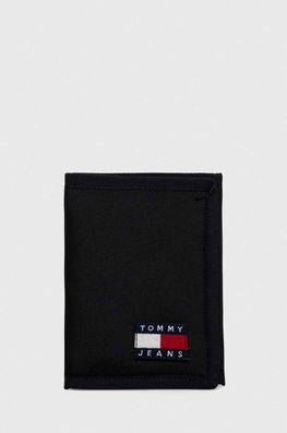 Tommy Jeans portofel barbati, culoarea negru