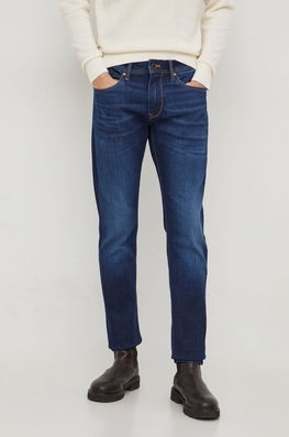 Pepe Jeans jeansi barbati, culoarea albastru marin bleumarin