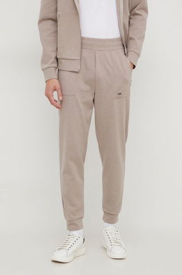 Joop! pantaloni de trening culoarea bej, neted Barbati