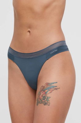 Calvin Klein Underwear chiloti brazilieni culoarea turcoaz Dama