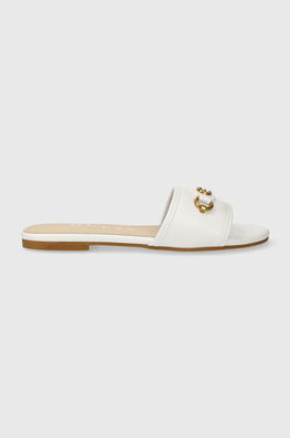 Guess papuci HAMMI2 femei, culoarea alb, FLPHA2 ELE03 Dama