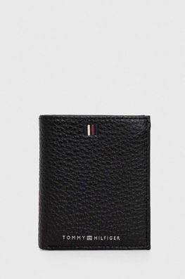 Tommy Hilfiger portofel de piele barbati, culoarea negru