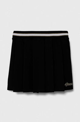 Guess fusta fete culoarea negru, mini, evazati Dama