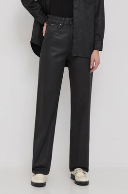 Pepe Jeans jeansi femei high waist negru Dama