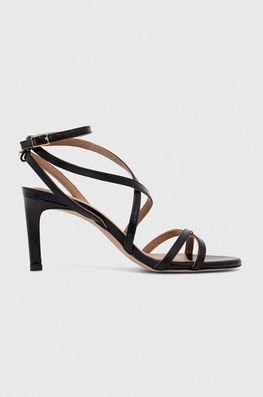 BOSS sandale de piele Janet culoarea negru, 50512942 Dama