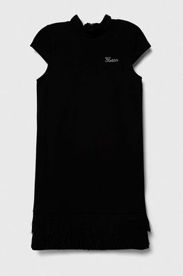 Guess rochie fete culoarea negru, mini, drept Dama