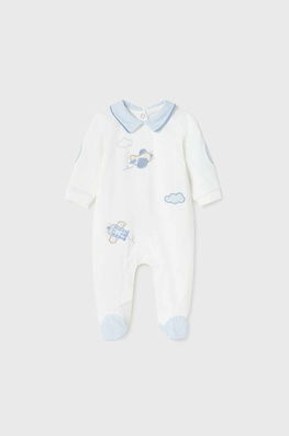 Mayoral Newborn costum bebe , Mânecă lungă alb Barbati
