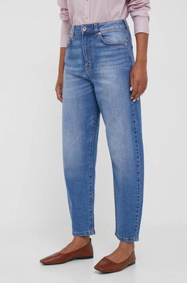 United Colors of Benetton jeansi femei high waist albastru Dama
