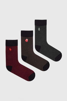 Medicine ciorapi de bumbac 3-pack barbati multicolor