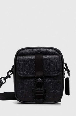 Coach borseta de piele barbati, culoarea negru