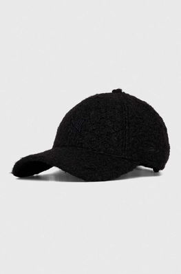 New Era sapca culoarea negru, neted, NEW YORK YANKEES Dama