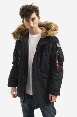 Alpha Industries geacă Polar Jacket bărbați, culoarea negru, de iarnă 123144.03-black Barbati