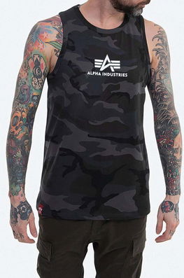 Alpha Industries tricou din bumbac culoarea gri 126566C.125-grey Barbati
