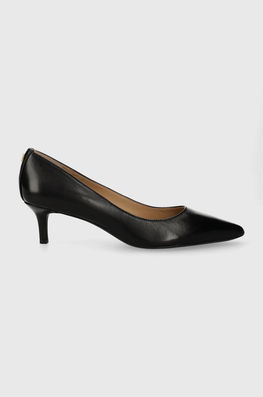 Lauren Ralph Lauren stilettos de piele Adrienne culoarea negru, 802940572001 Dama