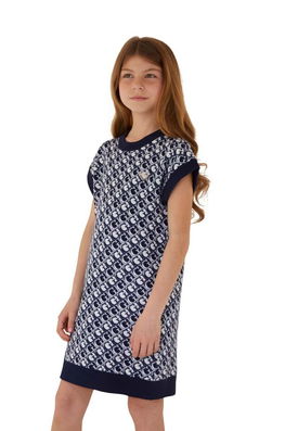 Guess rochie fete culoarea albastru marin, mini, drept bleumarin Dama