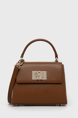 Furla poseta de piele culoarea maro Dama