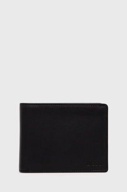 BOSS portofel de piele barbati, culoarea negru