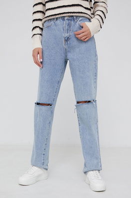 Answear Lab Jeans femei, high waist albastru Dama