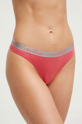 Calvin Klein Underwear tanga culoarea roz Dama