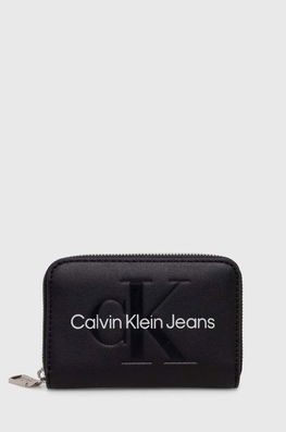 Calvin Klein Jeans portofel femei, culoarea alb negru Dama