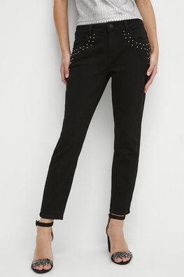 Medicine jeansi femei, culoarea negru Dama