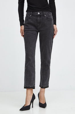 Medicine jeansi femei, culoarea negru Dama