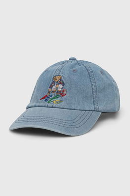 Polo Ralph Lauren șapcă de baseball din bumbac cu imprimeu albastru Barbati