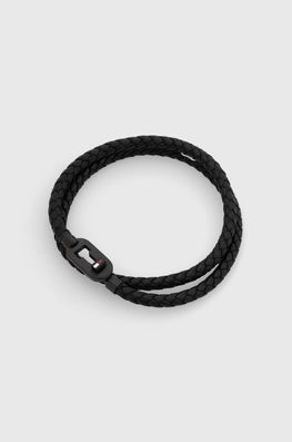 Tommy Hilfiger bratara de piele barbati negru