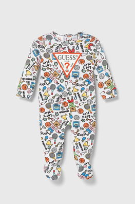 Guess salopete din bumbac pentru bebelusi , Mânecă lungă multicolor Barbati