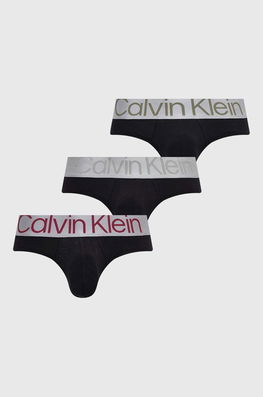 Calvin Klein Underwear slip 3-pack barbati, culoarea negru