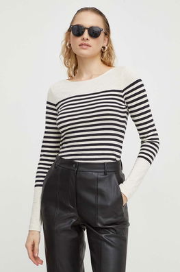 Marc O'Polo longsleeve din bumbac culoarea bej Dama