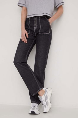 Karl Lagerfeld Jeans jeansi femei high waist negru Dama