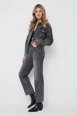 Karl Lagerfeld jeansi femei high waist gri Dama