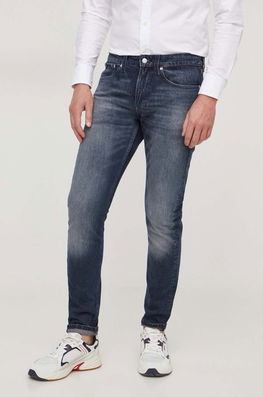 Calvin Klein Jeans jeansi barbati, culoarea albastru marin bleumarin