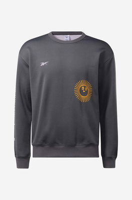Reebok Classic bluză Classic GV Crew femei, culoarea gri, cu imprimeu HT6117-grey Dama