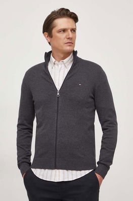 Tommy Hilfiger cardigan din bumbac culoarea gri Barbati